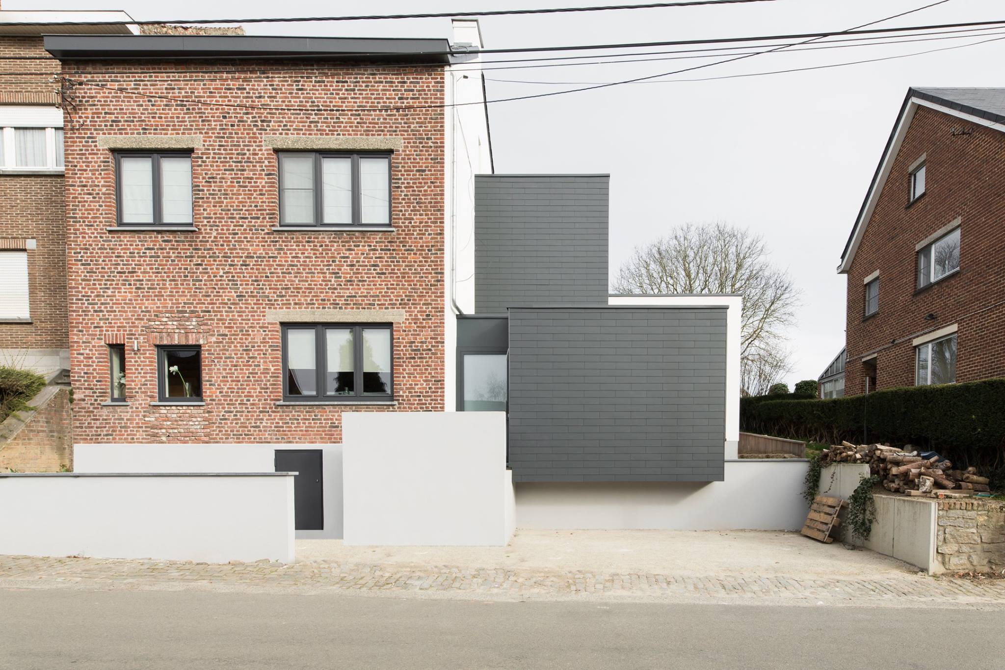façade avant avec extension